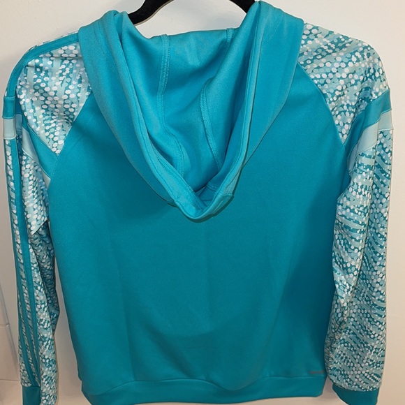 Adidas Hoodie Size L Color Blue - Picture 6 of 9